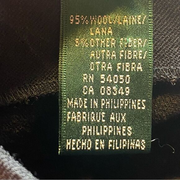 Lauren Ralph Lauren Black Sleeveless Wool Blend Dress Size 6 - Picture 4 of 11